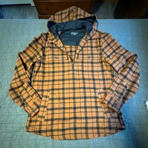 LL Bean 1/4 zip flannel